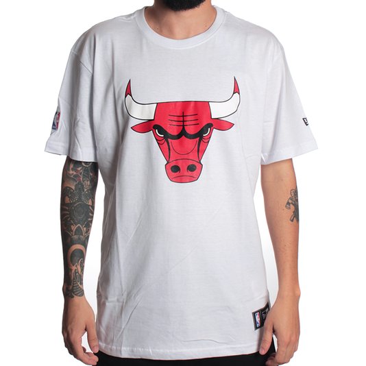 Camiseta New Era Camu And Color Chicago Bulls Branco