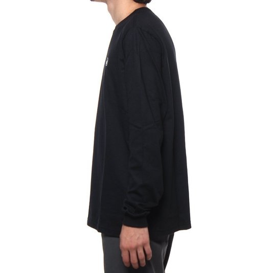Camiseta Rock City Manga Longa Escrita Mini Logo Preto