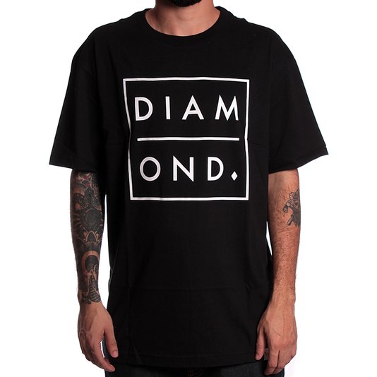 Camiseta Diamond Outline Preto