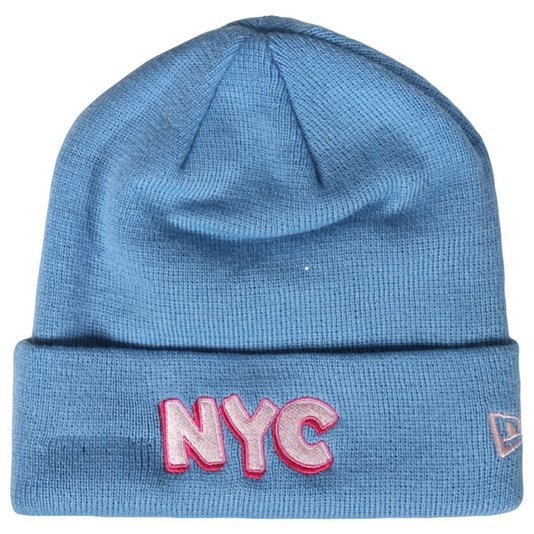 Gorro New Era New York City Nyc Sweet Winter Azul Claro