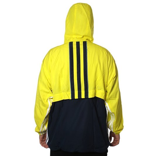 Jaqueta Adidas Anorak Amarelo/Azul Marinho