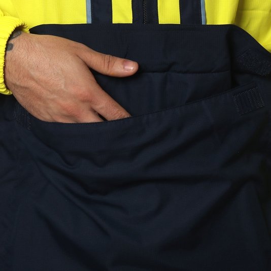 Jaqueta Adidas Anorak Amarelo/Azul Marinho