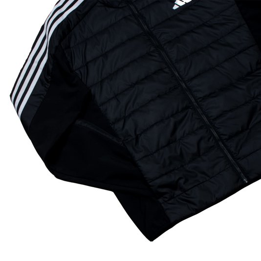 Jaqueta Adidas Puffer Essentials 3 Stripes Preto