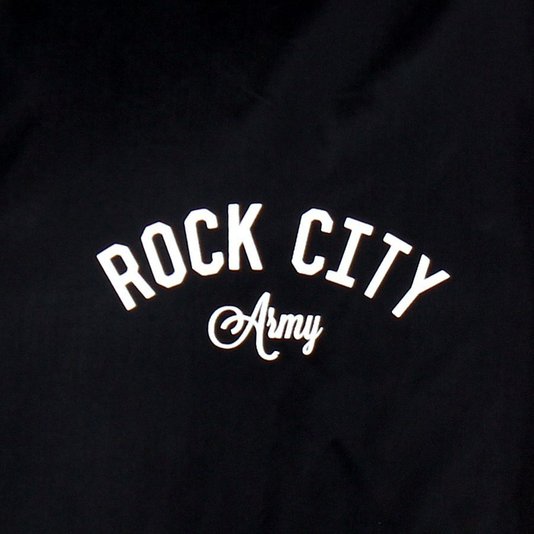 Jaqueta Corta Vento Rock City Army Ribana Preto/Branco