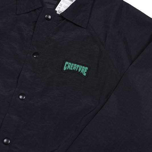 Jaqueta Creature Logo Trench Tactel Preto
