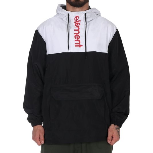 Jaqueta Element Og Anorak Corta Vento Branco/Preto