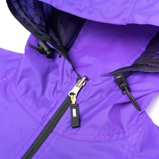 Jaqueta High Rain Coat Label School Roxo