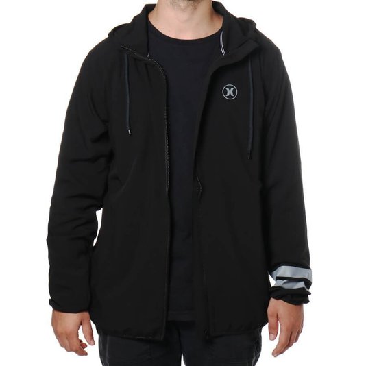 Jaqueta Hurley Corta Vento Mini Logo Preto