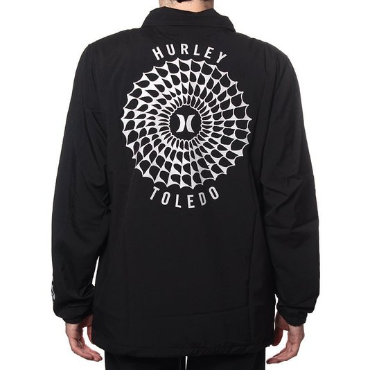 Jaqueta Hurley Windbreaker Driver Toledo Preto