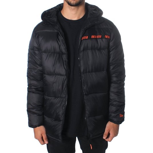 Jaqueta New Era Bomber New Era Utilitary Preto/Laranja