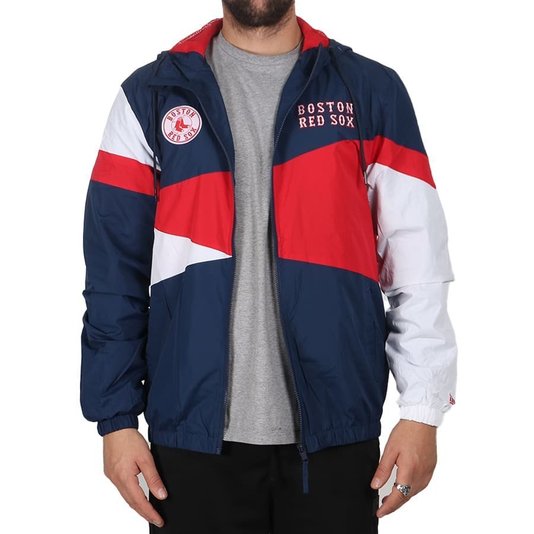 Jaqueta New Era Core Color Bosred Nvy Corta Vento Azul/Vermelho/Branco