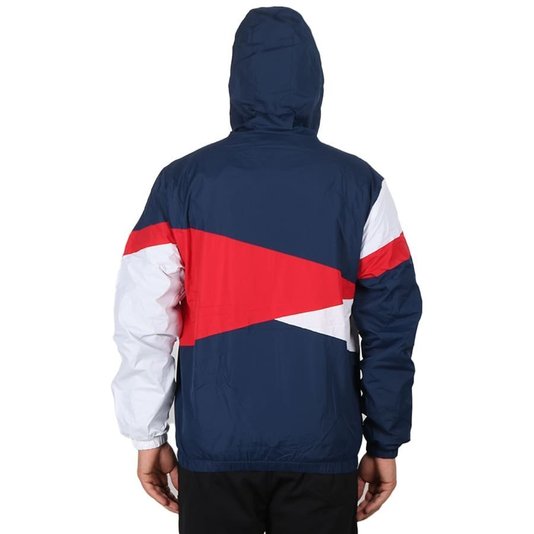 Jaqueta New Era Core Color Bosred Nvy Corta Vento Azul/Vermelho/Branco