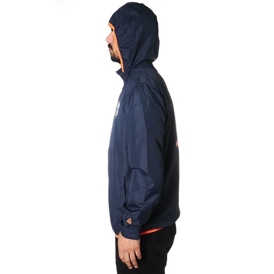 Jaqueta New Era Corta Vento New York Neon Azul/Laranja