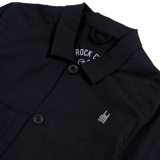 Jaqueta Rock City Pintor Preto/Cinza