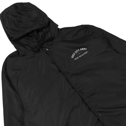 Jaqueta Rock City Tigre Old School Corta Vento Preto