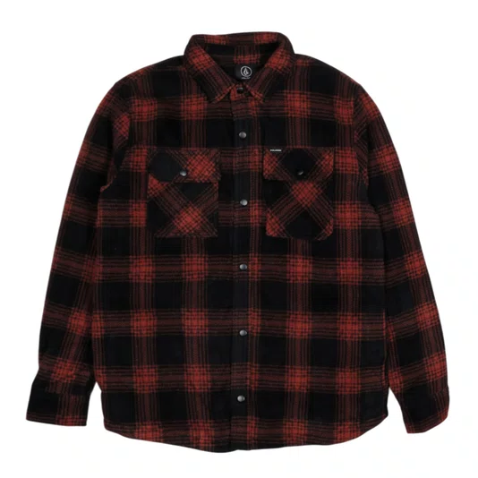 Jaqueta Volcom Bowered Burnt Sienna Preto/Vermelho