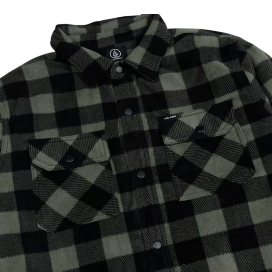 Jaqueta Volcom Bowered Lined Preto/Verde