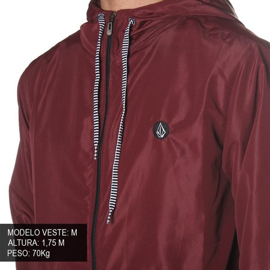 Jaqueta Volcom Single Stone Bordo/Preto
