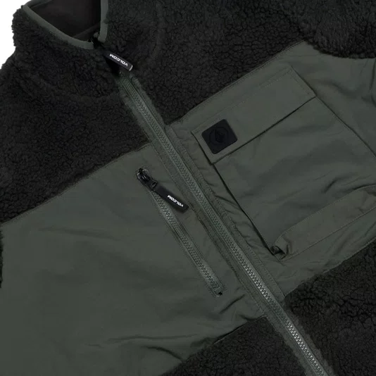 Jaqueta Volcom Storm Stone Rinsed Preto/Verde