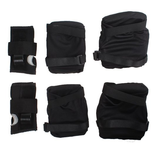 Kit de Proteção Fomo vertical Juvenil Anatômico Preto