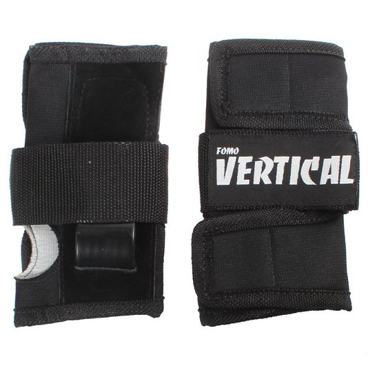 Kit de Proteção Fomo Vertical Juvenil c/ Wrist Guard Preto