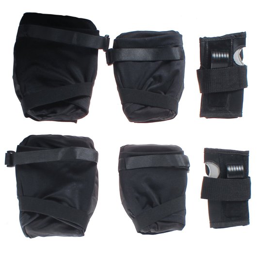 Kit de Proteção Fomo Vertical Infantil com Wrist Guard Preto