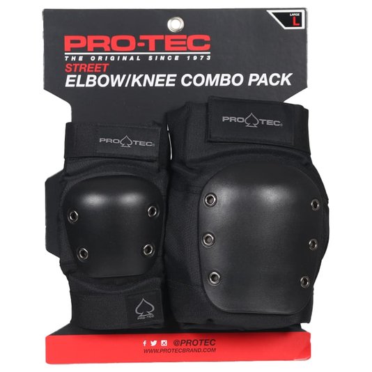 Kit De Proteção Pro-Tec Street Elbow Knee Combo Pack Preto