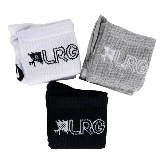 Kit Meia Lrg Original Tactics Preto/Cinza/Branco