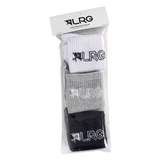 Kit Meia Lrg Original Tactics Preto/Cinza/Branco