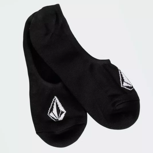 Kit Meia Volcom 3 Pk Anti Slip Grip Preto