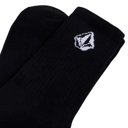 Kit Meia Volcom Cotton Blend Preto