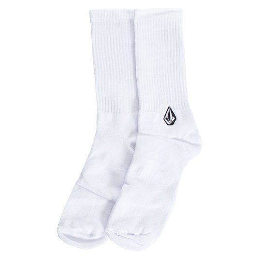Kit Meia Volcom Solid Stone Sortida Branco/Verde/Preto