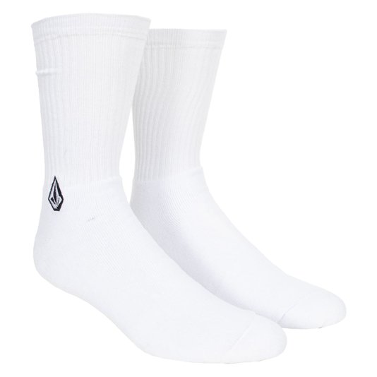 Kit Meia Volcom Solid Stone Sortida Branco/Verde/Preto