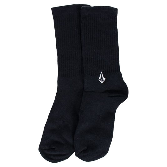 Kit Meia Volcom Solid Stone Sortida Branco/Verde/Preto