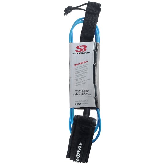 Leash Silverbay Premium 6' 5MM Comp Azul