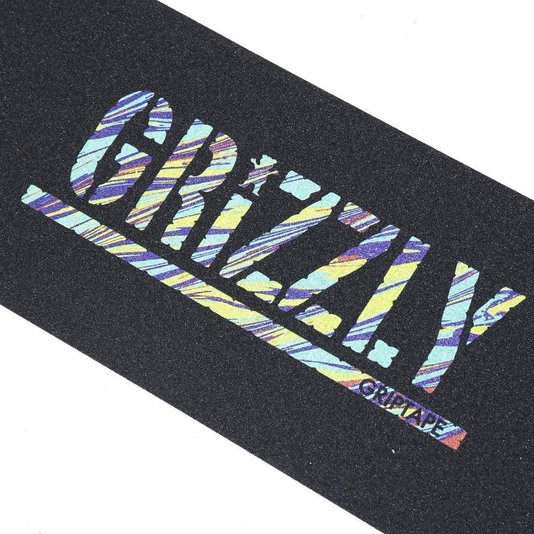 Lixa Grizzly Art Stripe Preto/Azul/Amarelo