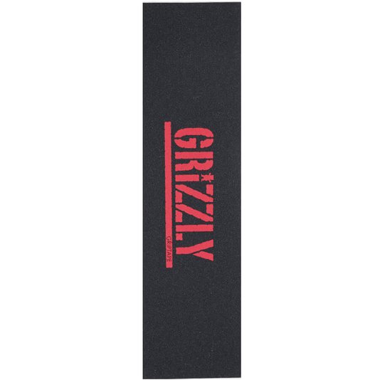 Lixa Grizzly Mini Bear Cutout Preto/Vermelho