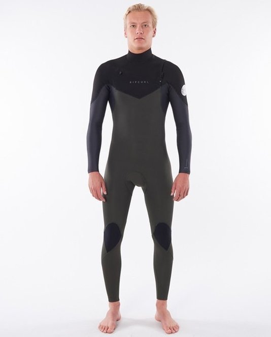 Long John Rip Curl Dawn Patrol 3.2mm Chest Zip Verde Musgo/Preto