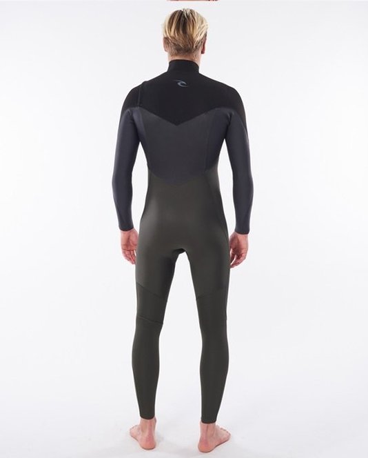 Long John Rip Curl Dawn Patrol 3.2mm Chest Zip Verde Musgo/Preto