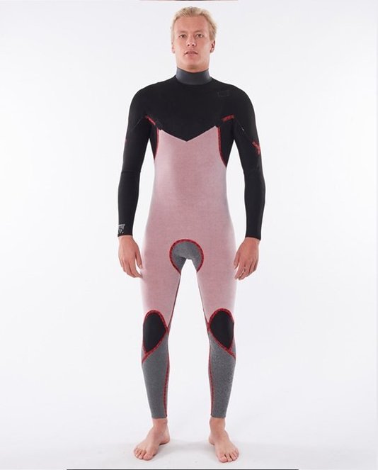 Long John Rip Curl Dawn Patrol 4/3mm Chest Zip Preto