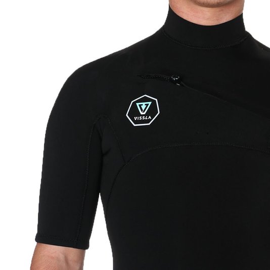 Long John Vissla 2.2 Manga Curta Full Suit Preto