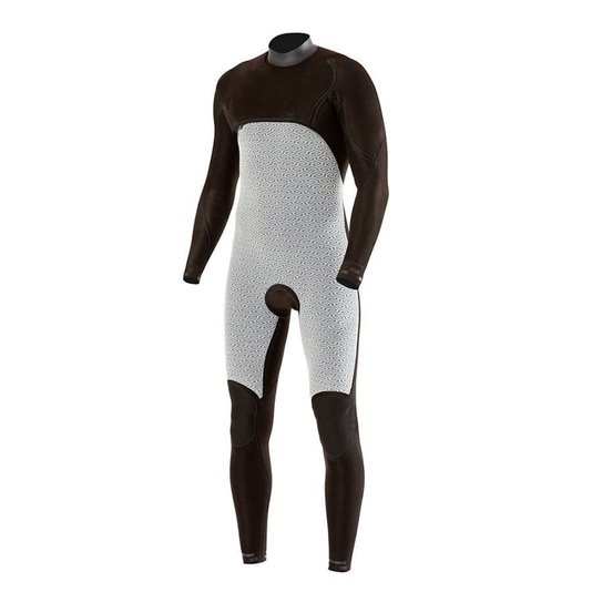 Long John Vissla Gadoo 7 Seas 3/2 Full Chest Zip M/L Chumbo/Azul