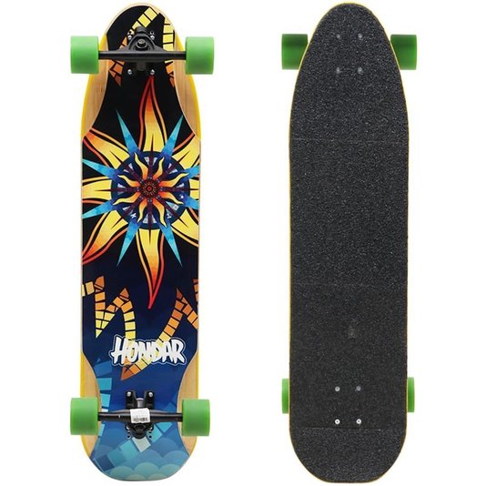 Longboard Hondar Model Tiago Morh Uretano Freestyle 40" Preto/Verde