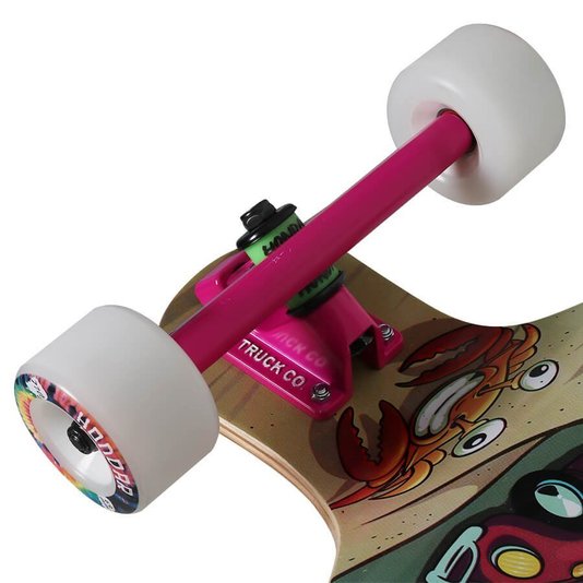 Longboard Hondar Rebaixado 40" Summer Roxo/Rosa