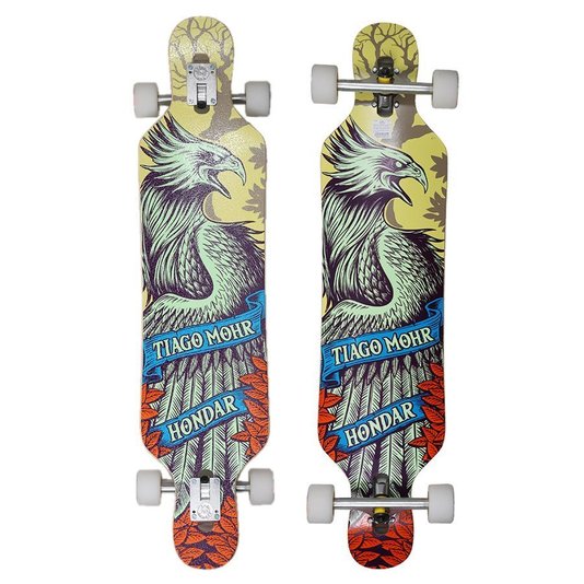 Longboard Montado Hondar Freestyle 40" Tiago Mohr Colorido