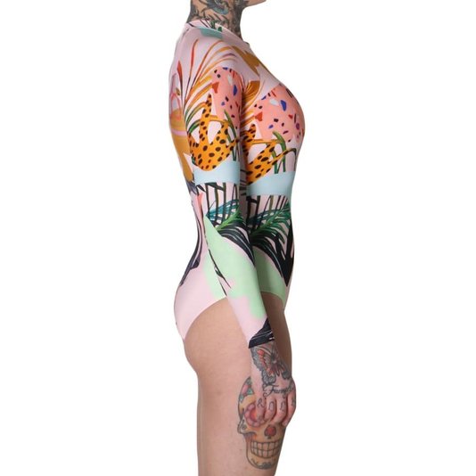 Maio Lycra Rip Curl Saltwater Rose Estampado