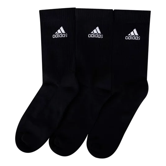 Meia Adidas Cano Alto 3pack Preto