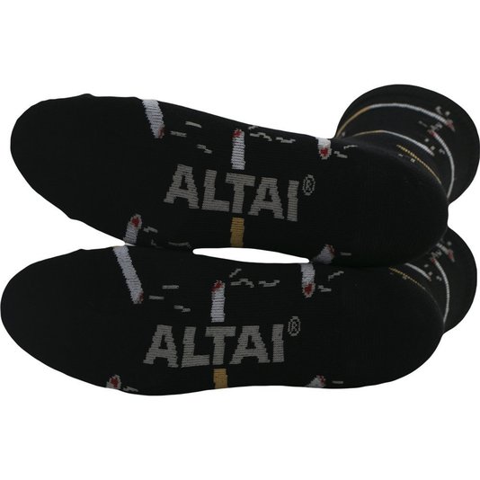 Meia Altai Cigarro Preto