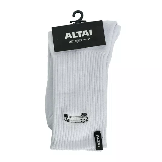 Meia Altai Skate Series Giovanni Vianna X Altai Branco