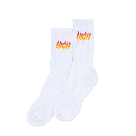 Meia High Company Surfin Branco